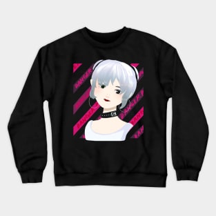 egirl aesthetic anime e-girl aesthetic dark goth Crewneck Sweatshirt